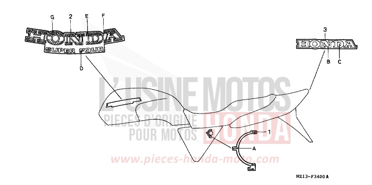 MARKE von CB1000F "Big One" CANDY REVIVE RED (R210) von 1996